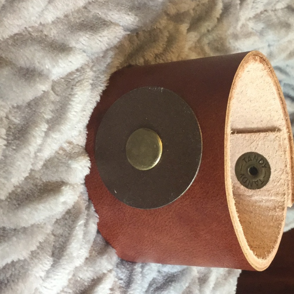 Handmade leather cuff